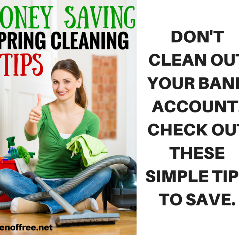 Money Saving Spring Cleaning Tips