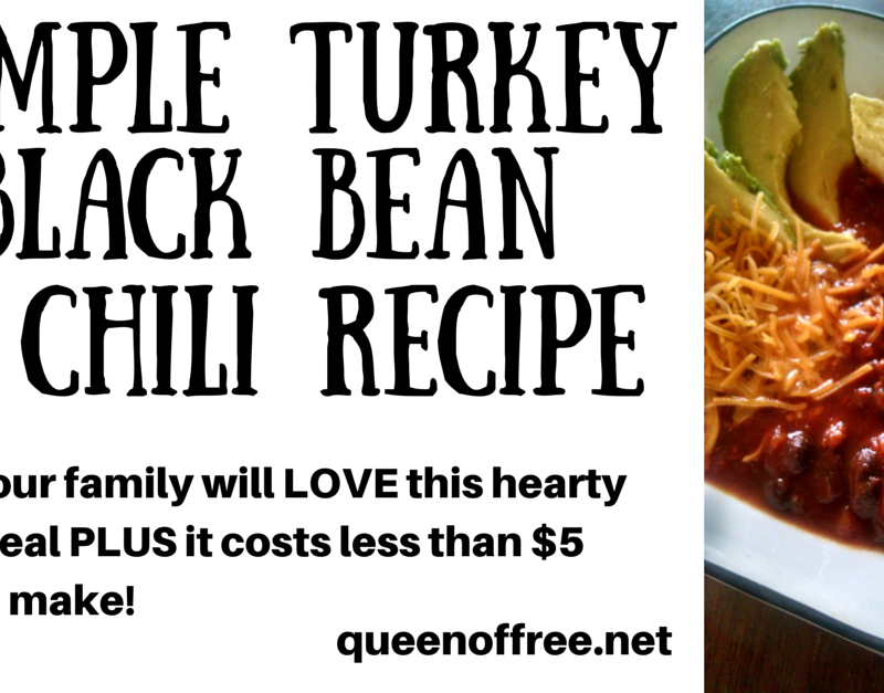 Simple Turkey Black Bean Chili