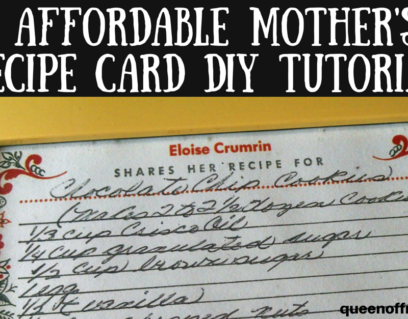 Mother’s Day Recipe Card Art