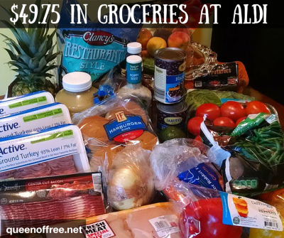 WOW! $49.75 in Groceries at ALDI can make 7 dinners for a family of four. Check out the full meal plan, grocery list, and more here.