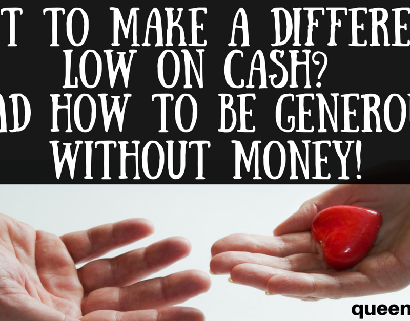 How to Be Generous Without Money