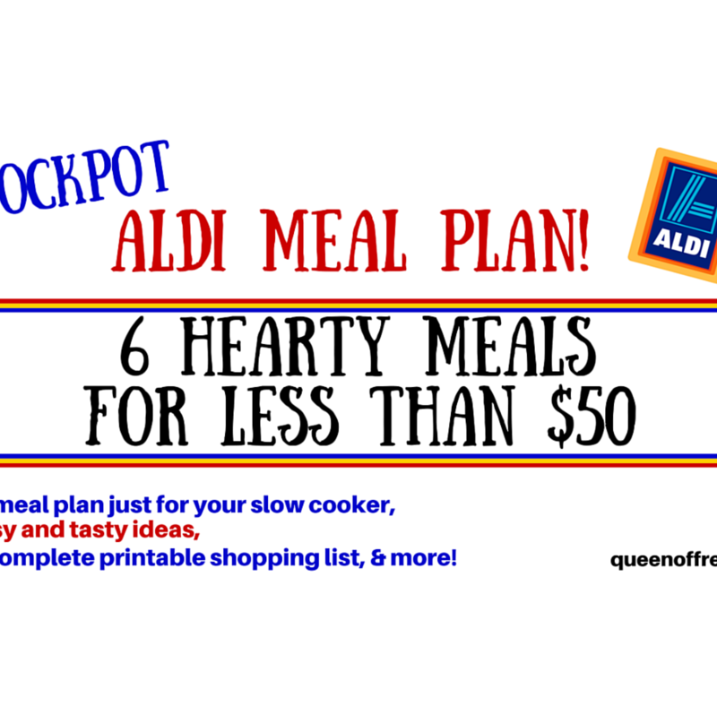 $50 Crockpot ALDI Meal Plan
