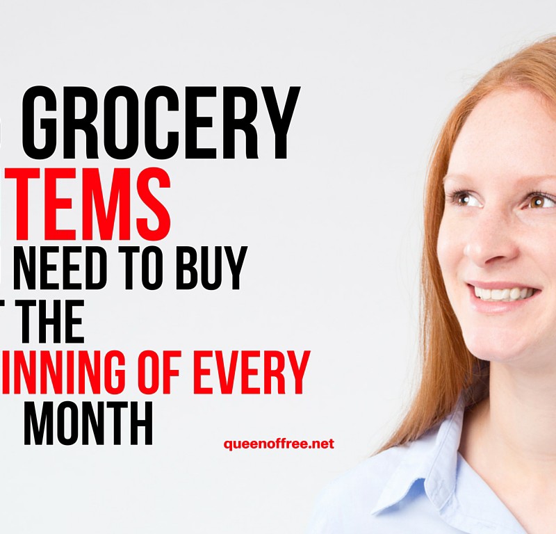 15 Grocery Items to Buy at the Beginning of Every Month