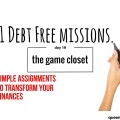 An essential key to paying off debt could be in your closet! Read why and how you need to tackle your game closet.