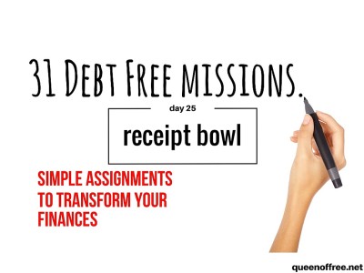 31 Debt Free Missions: Organize Receipts