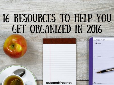 WOW what a round up! Finances, fitness, meal planning, decluttering and more! The BEST resources you need to get organized in 2016 plus many are free.