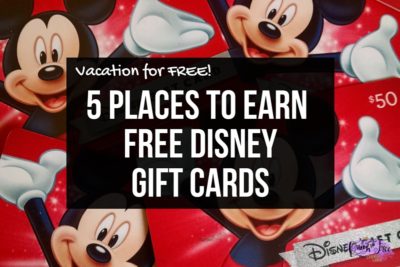 Did you know you can earn FREE Disney Vacation Gift Cards with these great rewards programs? All of these sites are safe and completely free!