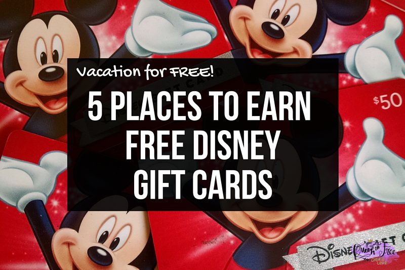 Earn FREE Disney Vacation Gift Cards