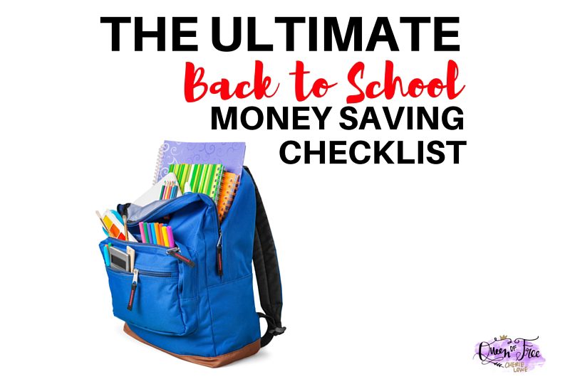 The Ultimate Back to School Money Saving Checklist