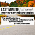 I can't believe I haven't been using these strategies every time I travel. Check them out for a last minute fall break trip!