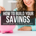 Want to go on vacation, buy a house, or score a new car? You CAN build your savings and achieve your money goals with these tips!