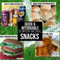WOW! 4 Quick, Easy, and Affordable Super Bowl Snacks for your party this year. Check out this post for recipes and ideas.