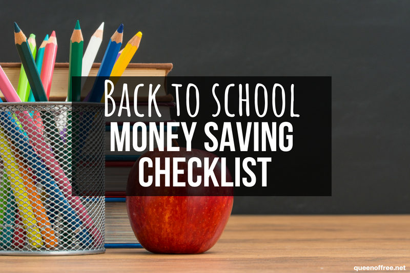 Your Back to School Money Saving Checklist