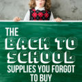 Oh no! You forgot to purchase crucial school supplies for the new year. Find out what they are STAT before it's too late.