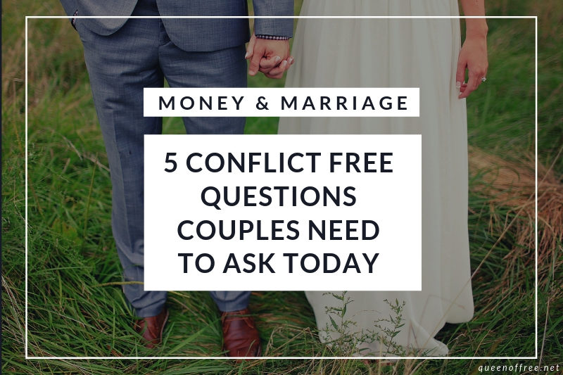 Talk about money without fighting! Check out these 5 Money Conversations for Couples everyone should have to get the ball rolling.