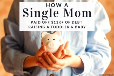 A Single Mom Pays Off Debt and shares her wisdom. Read what she did and how she survived the challenges of a difficult season in life.