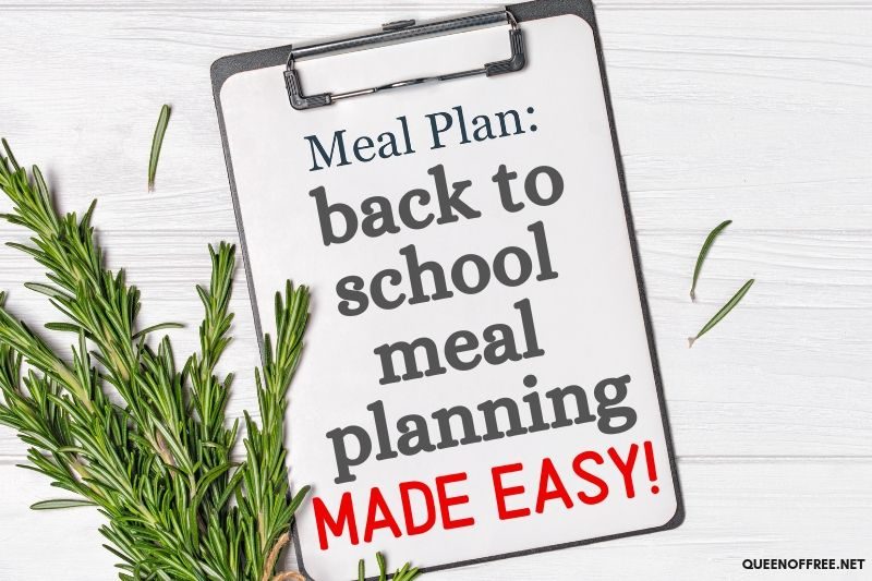 Easy Back to School Meal Planning Hacks
