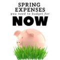 It may still be cold and chilly, but budget for these Spring Expenses NOW so you can afford them when warmer days arrive.