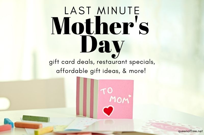 Last Minute Mother’s Day Gift Card Deals & Ideas