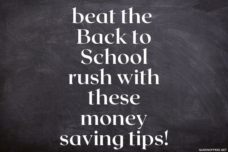Back to School Shopping Hacks