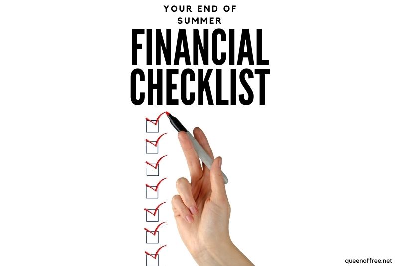 The End of Summer Financial Checklist