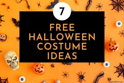 No budget? No time? No problem! Check out these 7 FREE costume ideas plus easy ways to save money on store bought ones, too!