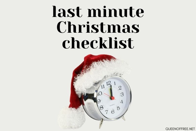 Last Minute Christmas Checklist
