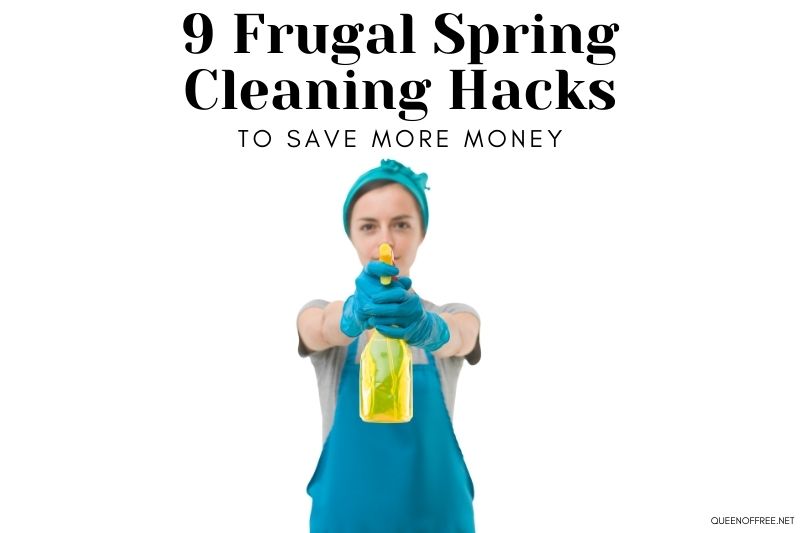 From making your own cleaners to stripping laundry to make it last longer, these 9 Frugal Spring Cleaning Hacks will help you save money!