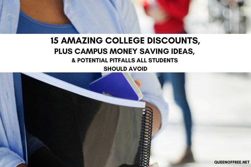 Heading back to campus can be pricey. But don't pay full price. Check out this HUGE list of college discounts, money saving ideas, & more.
