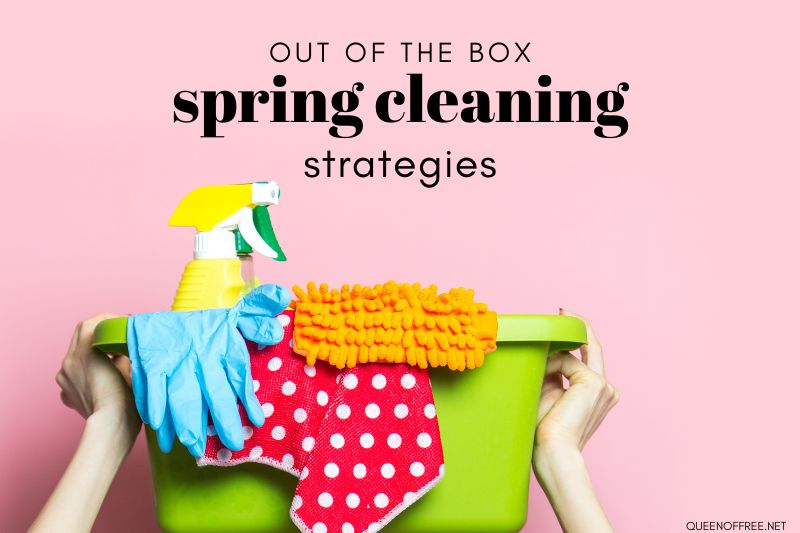 Cleaning up doesn't have to be a bore! These out of the box Spring Cleaning Strategies help break down tasks and create sustainable patterns.